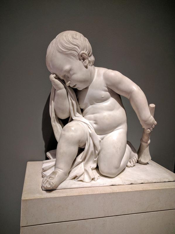 Paris statue baby