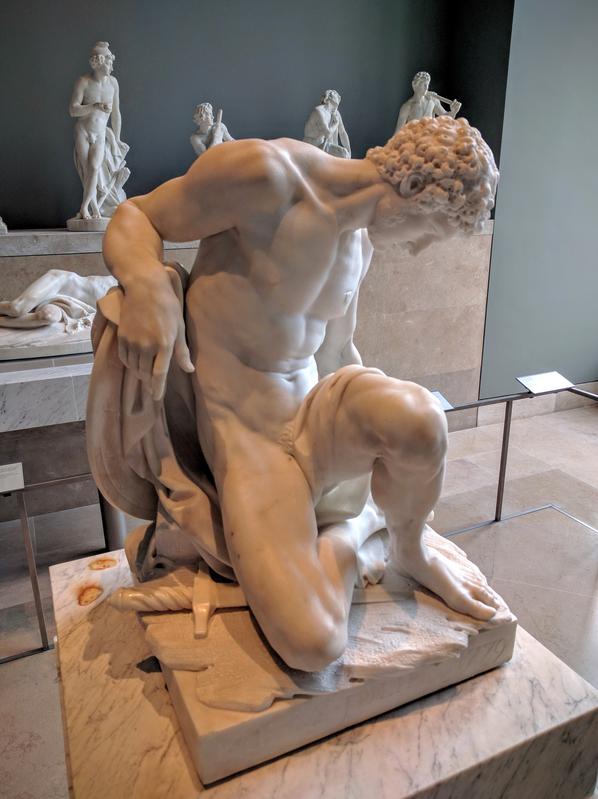 Paris statue man