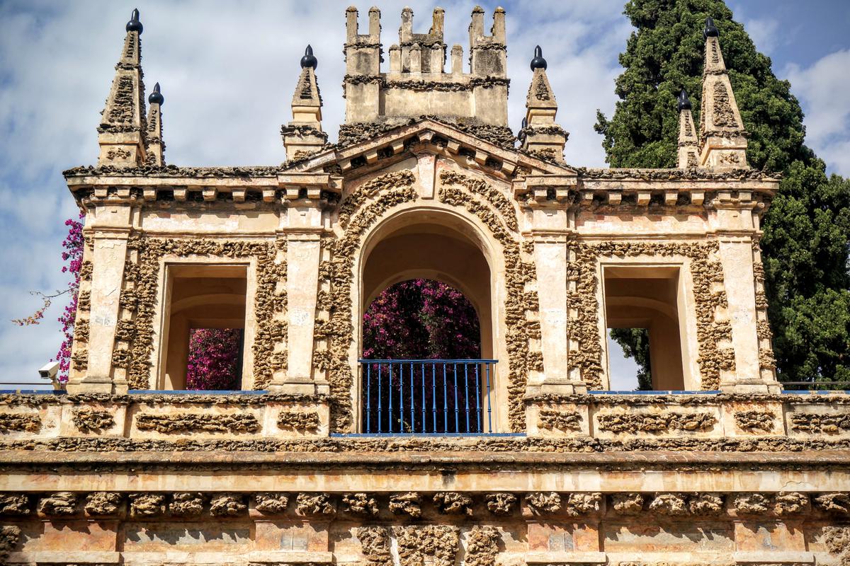 Seville alcazar balcony